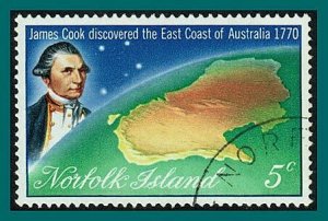 Norfolk Island 1970 Captain Cook, 5c used  #141,SG118