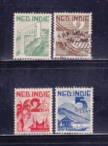 Netherlands Indies 263-266 U Various