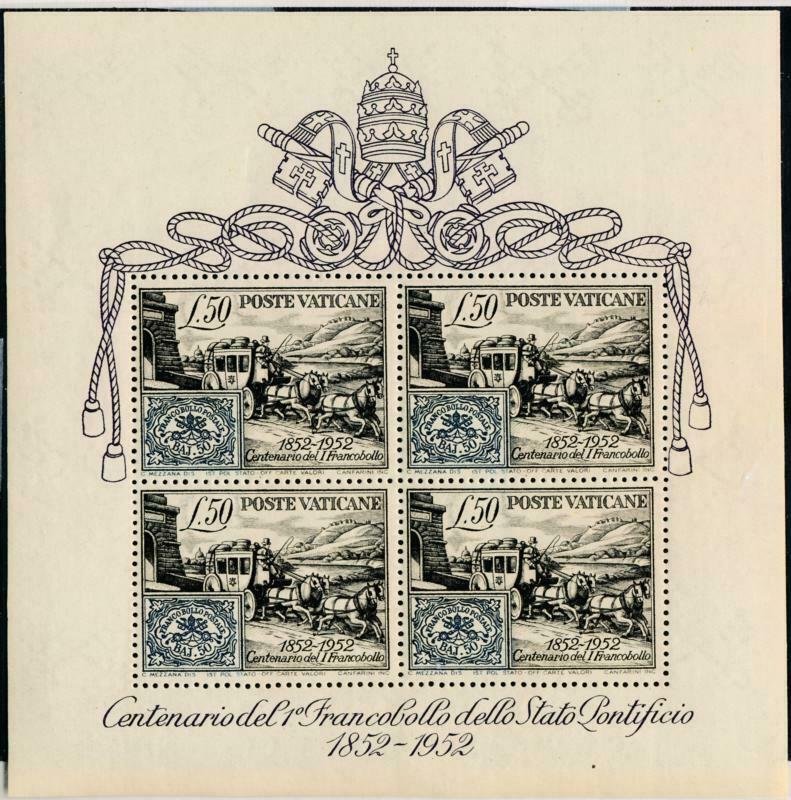 VATICAN 155a MINT NH SOUVENIR SHEET