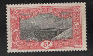 Somali Coast Scott 118 MH* 5 Franc stamp