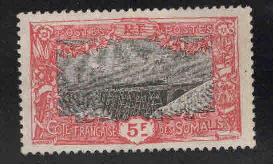 Somali Coast Scott 118 MH* 5 Franc stamp