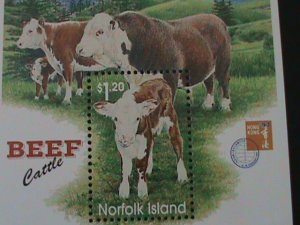 ​NORFOLK ISLAND-1997-SC#616a HONG KONG'97 STAMP EXHIBITION-MNH S/S VF RARE