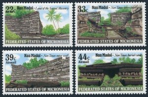 Micronesia 45,C16-C18,MNH.Michel 45-48. Nan Madol Ruins,Pohnepei.1985.