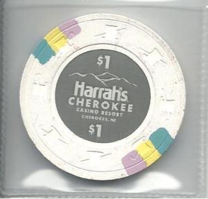 $1.00 Casino Chip, Harrah's Cherokee