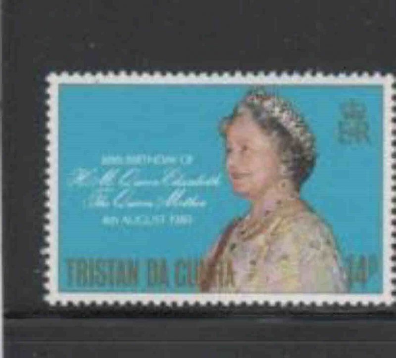 TRISTAN DA CUNHA #277 1980 QUEEN MOTHER 80TH BIRTHDAY MINT VF NH O.G bb