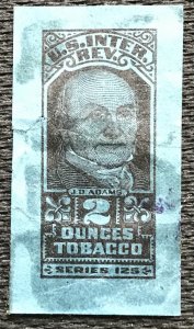 US Used Single Tobacco Revenue Series 125 2 OZ.  J. D. Adams L20