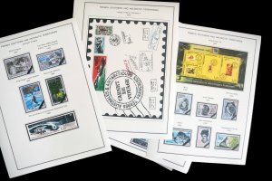 COLOR PRINTED TAAF: FRENCH ANTARCTICA 1955-2010 STAMP ALBUM PAGES (104 il.pages)