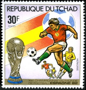 Chad 1982 Imperf. Spain Soccer World Cup 1982 Full N° 935 - 940 BL 125 - 131