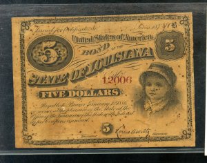 1886 $5 BOND EX-NRMT