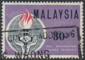 Malaysia    SC# 10  Used   Roosevelt see details & scans