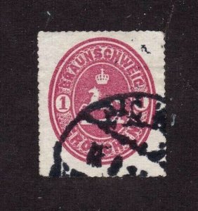 Brunswick stamp #24, used,  CV $50.00