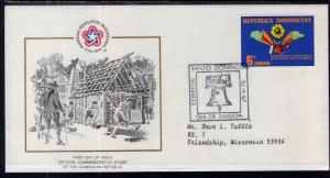 Dominican Republic 765 US Bicentennial Typed FDC