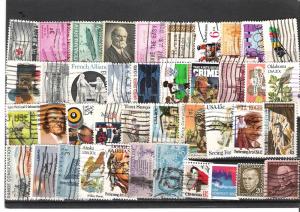 United States  41 all different, canceled, hinged issues 