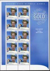 Australia 2004 Olympic Game Gold Medal Winners Sheetlet MNH