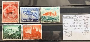 Germany Semi-Postal Selection #B170//B176- SCV=$18.30