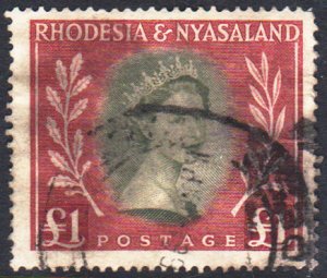 Rhodesia and Nyasaland Scott 155 Used.