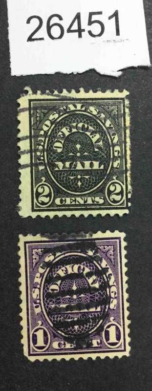 US STAMPS #0124-0125 USED LOT #26451