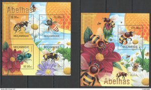 2013 Mozambique Insects Fauna Honey Bees Kb+Bl ** St2552