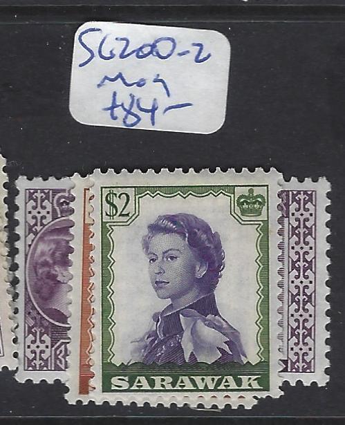 SARAWAK (P2607B)   QEII  $#1.00-$5.00   SG 200-202   MOG