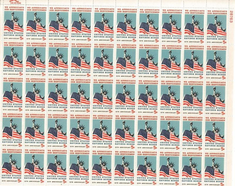 Scott 1320 - Servicemen Savings Bonds. Sheet Of 50  MNH.OG.   #02 1320