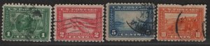 US Sc#401-404 used, fine, Cv. $97.50