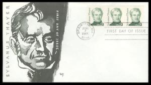 #1852 Sylvanus Thayer Marg FDC