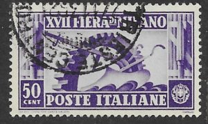 Italy # 357 Milan Fair  1936   50c    (1) VF Used