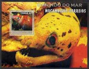 Mozambique 2002 Tropical Fish #1 perf s/sheet containing ...