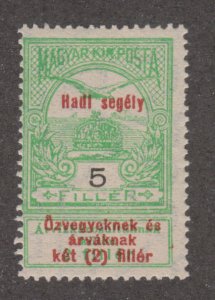 Hungary B21 Turul and St. Stephen's Crown  O/P 1914