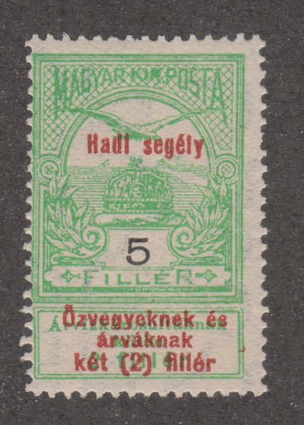 Hungary B21 Turul and St. Stephen's Crown  O/P 1914