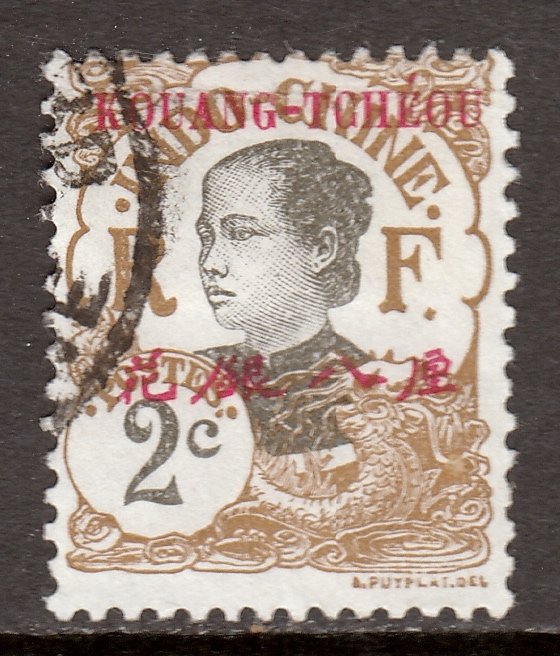 French Offices (Kwangchowan) - Scott #19 - Used - SCV $1.70