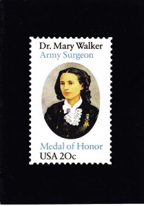 USPS 1st Day Ceremony Program #2013 Dr. Mary Walker Surgeon Civil War 1982