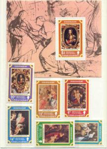 Turks Caicos Mi.331-37 MNH VF Painting(Rubens)