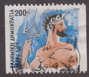 Greece 1555a Greek God, Poseidon 1986