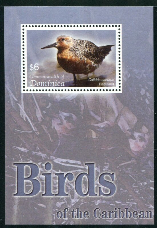 Dominica Sc 2532 Birds Red Knot MNH CV $4.00