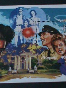 MONGOLIA-1995-SC#2232-ELVIS PRESLEY-WITH ARMY UNIFORM  -MNH-S/S-VF KEY STAMPS