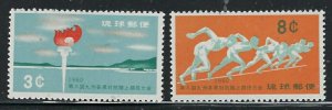 Ryukyu Is 72-73 MNH 1960 issues (fe7116)