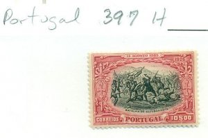 PORTUGAL #397, Mint Hinged, Scott $50.00