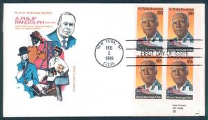 #2402 A Philip Randolph INSC BLK  - Black History - House...