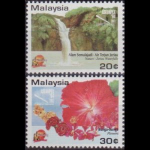 MALAYSIA 1994 - Scott# 497A-B Tourism 20-30c NH