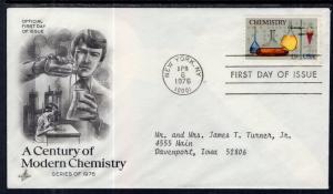 US 1683 Chemistry Artcraft Typed FDC