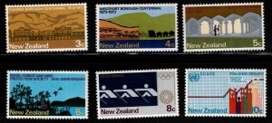 New Zealand Scott 511-516 MNH** 1973 stamp set