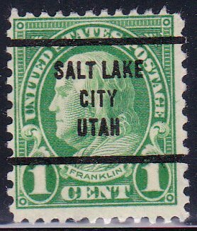 Precancel - Salt Lake City, UT PSS 632-63 - Bureau Issue