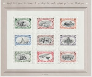 Scott# 3209 1998 25c 1898 Trans-Mississippi Stamps VF/XF MNH M/S