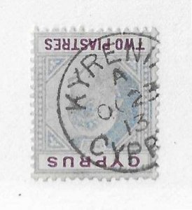 Cyprus Sc #53  2pi  used with dated CDS VF