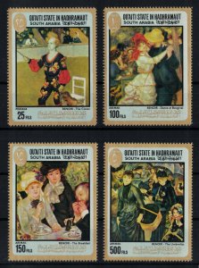 QU'AITI (YEMEN) 1967 - Paintings, Renoir / complete set MNH