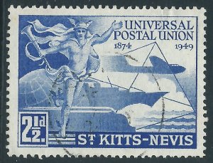 St Kitts-Nevis, Sc #95, 2-1/2d Used