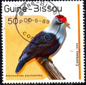 Bird, Blue Pigeon, Guinea-Bissau SC#811 used