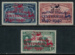 Liberia #C14-6* NH  CV $8.25  Postage Stamp Centenary