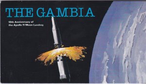 Gambia 403a (2ea 101-02) 1979 Apollo 11 Moon Landing Souvenir Booklet